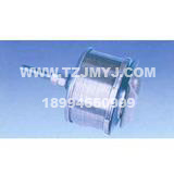 V-shape wire winding plate type single flow velocity water cap